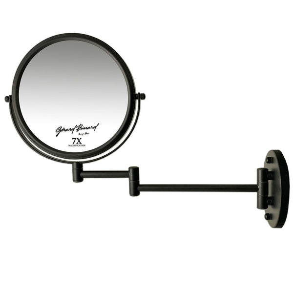 Metalen spiegel (verlengbaar) mat zwart 20cm 7x