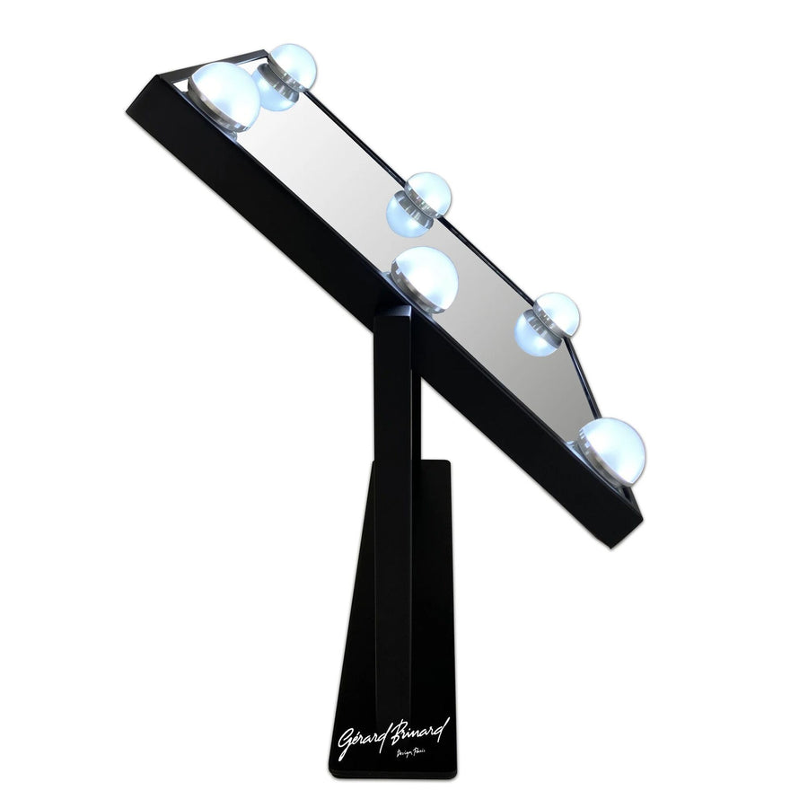 Kleine Hollywoodspiegel 6 LED bulbs, zwart