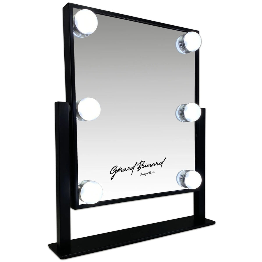 Kleine Hollywoodspiegel 6 LED bulbs, zwart