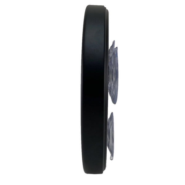 Zuignap spiegel mat zwart 15cm/10x