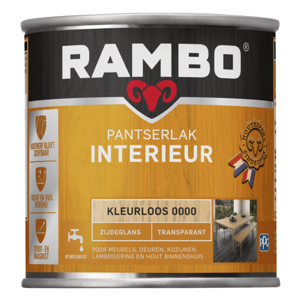 Rambo interieurlak transp. zg 0000 250ml blank