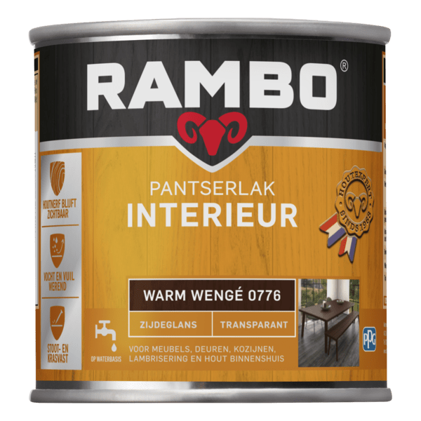 Rambo interieurlak transp. zgl 776 250ml warmwengé