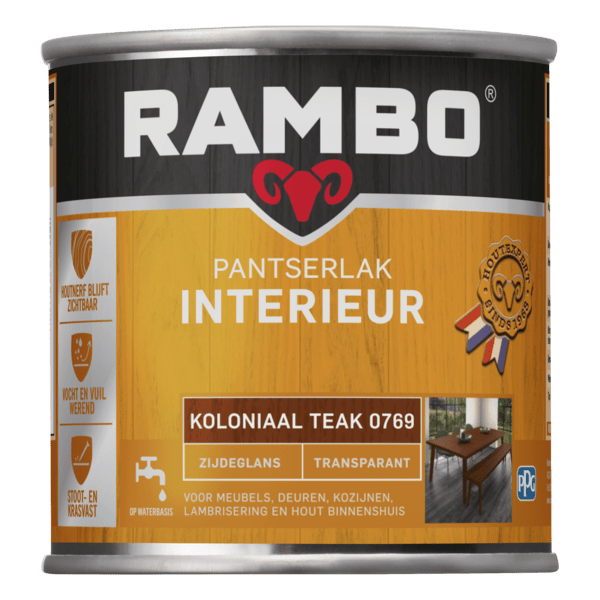 Rambo interieurlak transp. zgl 769 250ml koloniaalteak