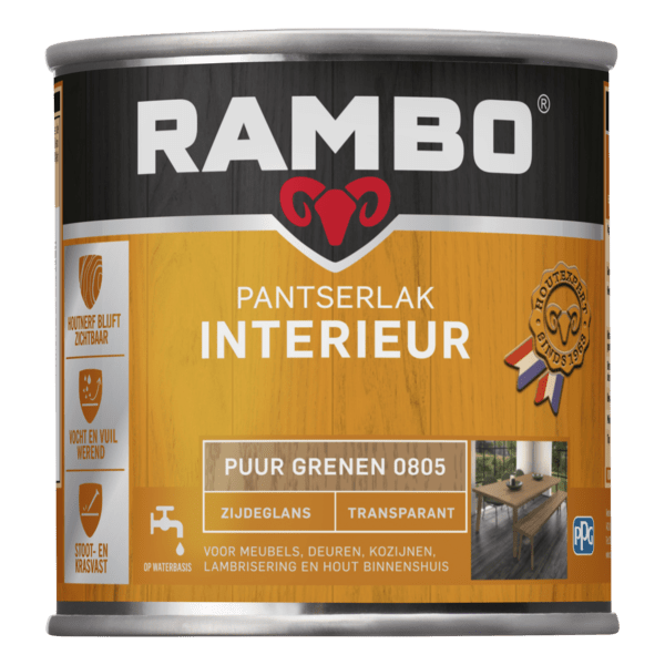 Rambo interieurlak transp. zgl 805 250ml puur grenen