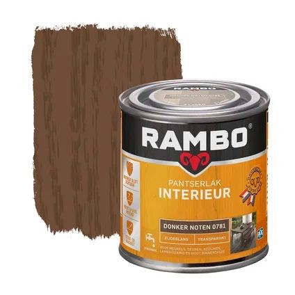 Rambo interieurlak transp. zgl 781 250ml donker noten
