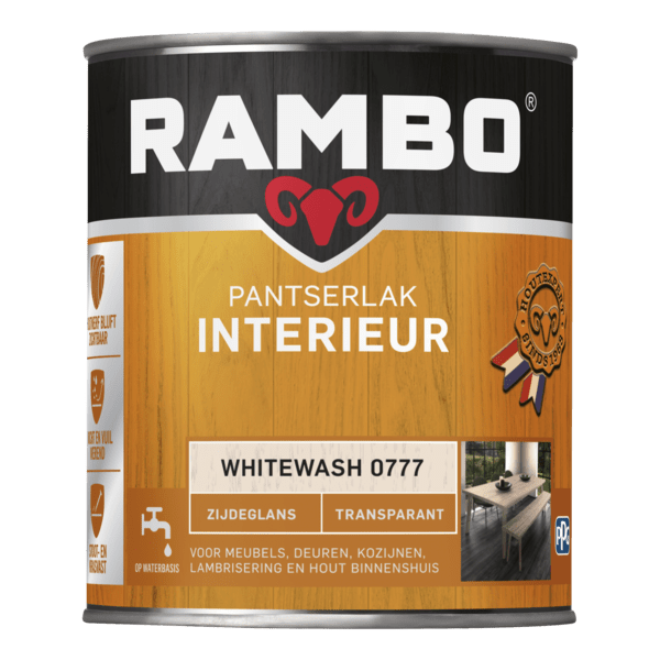 Rambo interieurlak transp. zgl 777 750ml whitewash