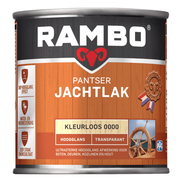 Rambo jachtlak transparant blank 250 ml