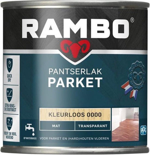 Rambo pantserlak parket acryl mat 250ml