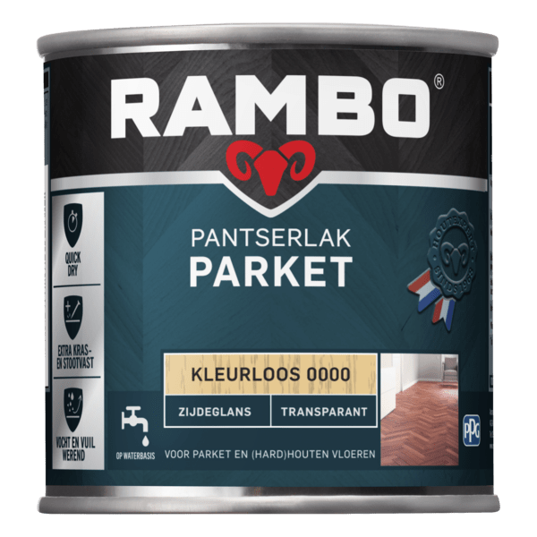 Rambo pantserlak parket acryl zgl 250ml