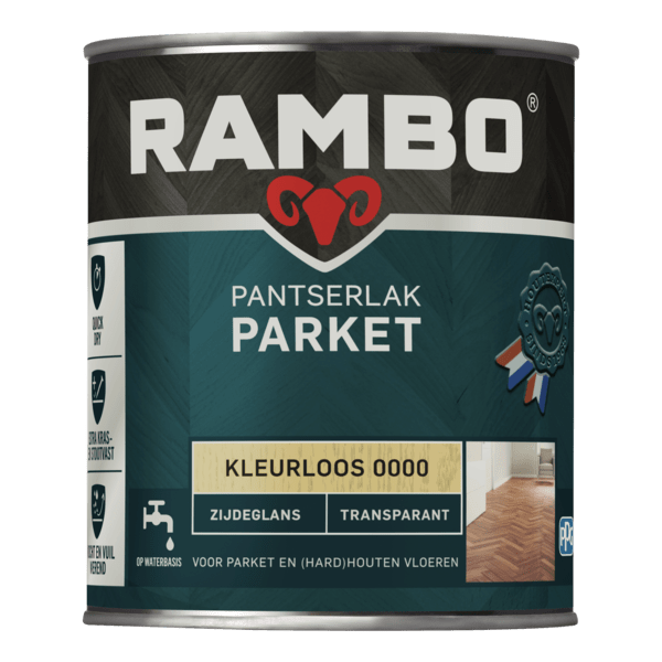 Rambo pantserlak parket acryl zgl 750ml