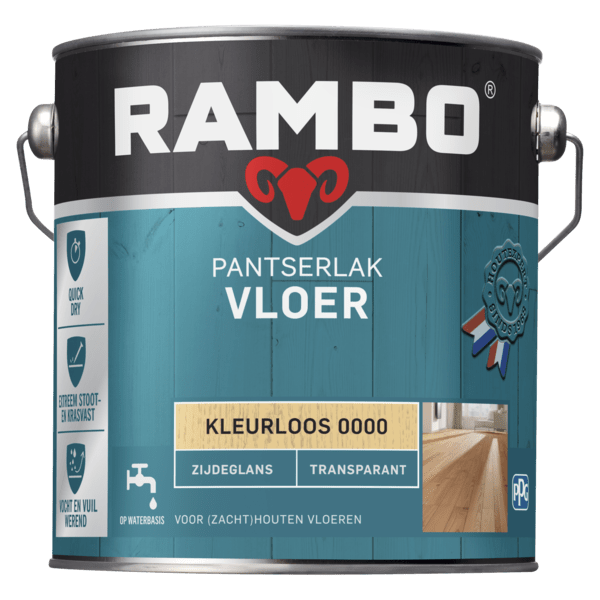 Rambo pantserlak vloer tr. zgl 000 2500m blank