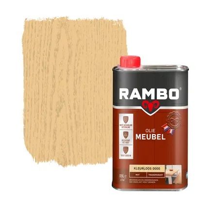 Rambo meubelolie transparant mat 500ml kleurloos