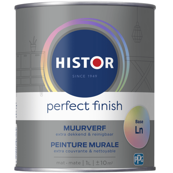 Histor pf muurverf mat basis ln 1000ml nieuw