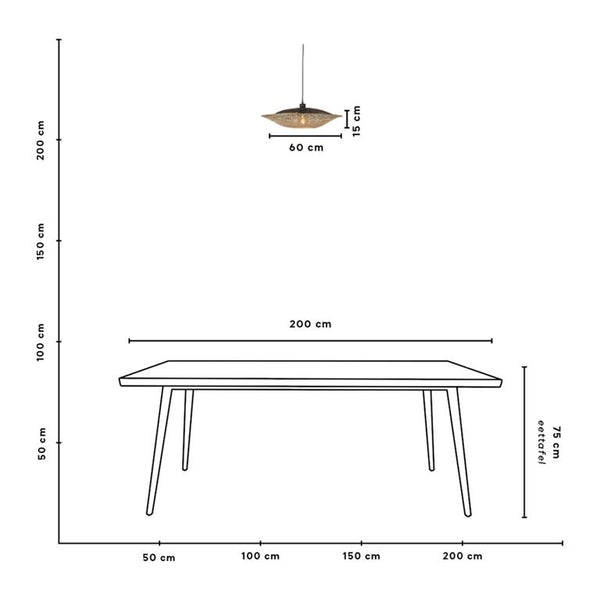Hanglamp  bamboe  S