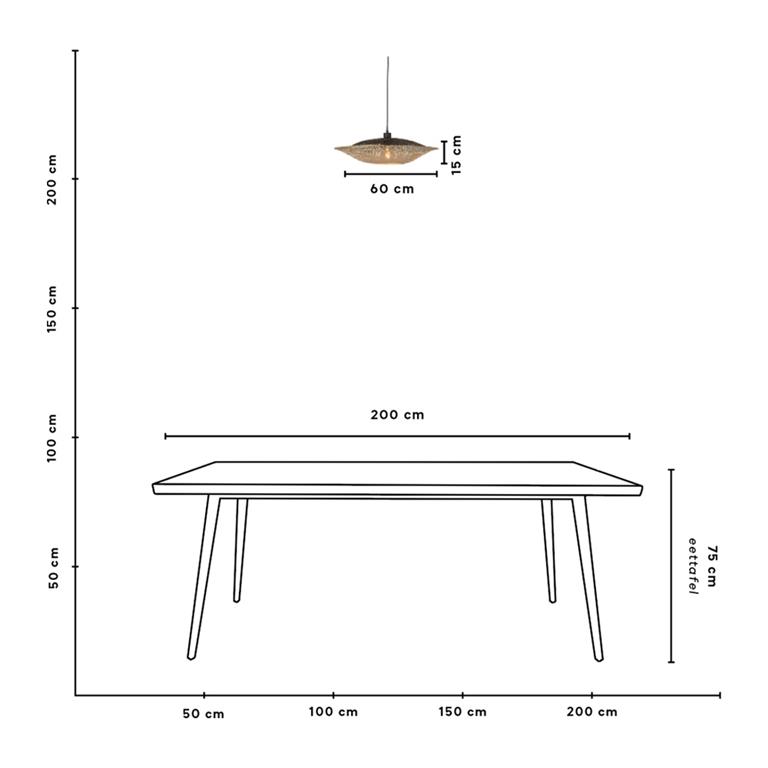 Hanglamp  bamboe  S