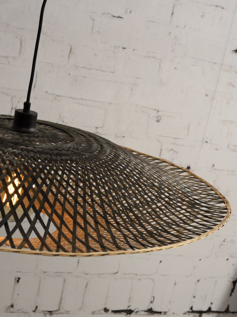 Hanglamp  bamboe plat, L