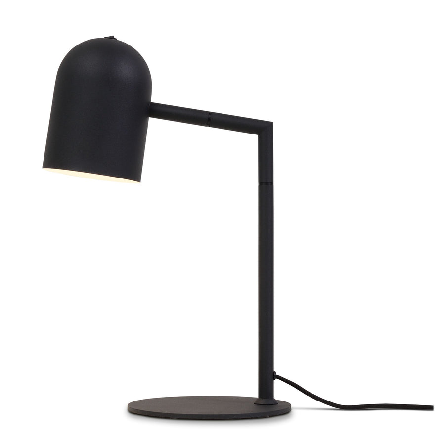 Tafellamp ijzer kap rond h.17xdia.12cm,