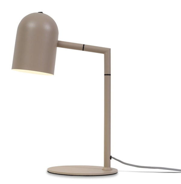 Tafellamp ijzer kap rond h.17xdia.12cm,
