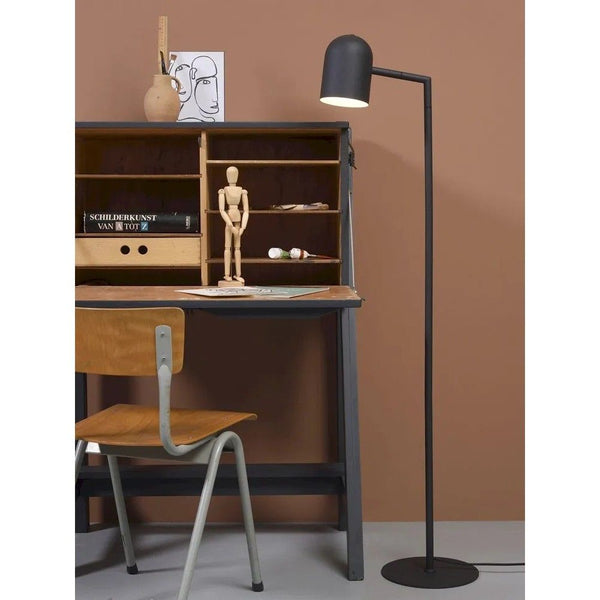 Vloerlamp ijzer kap rond h.17xdia.12cm,