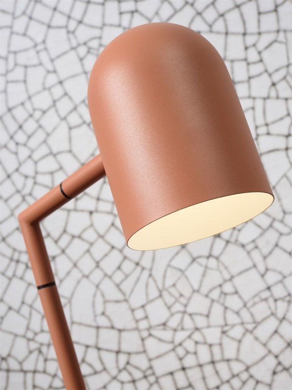 Vloerlamp ijzer kap rond h.17xdia.12cm,