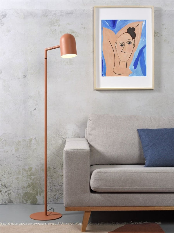 Vloerlamp ijzer kap rond h.17xdia.12cm,