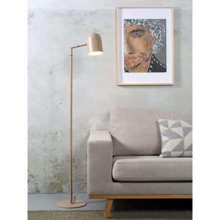 Vloerlamp ijzer kap rond h.17xdia.12cm,