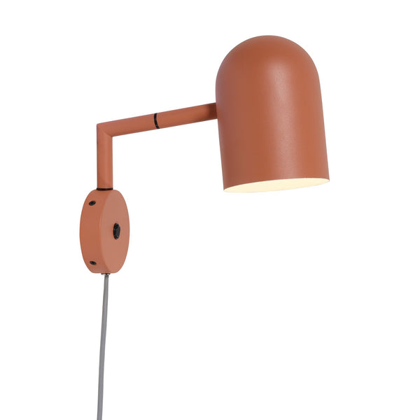 Wandlamp ijzer kap rond h.17x12cm,