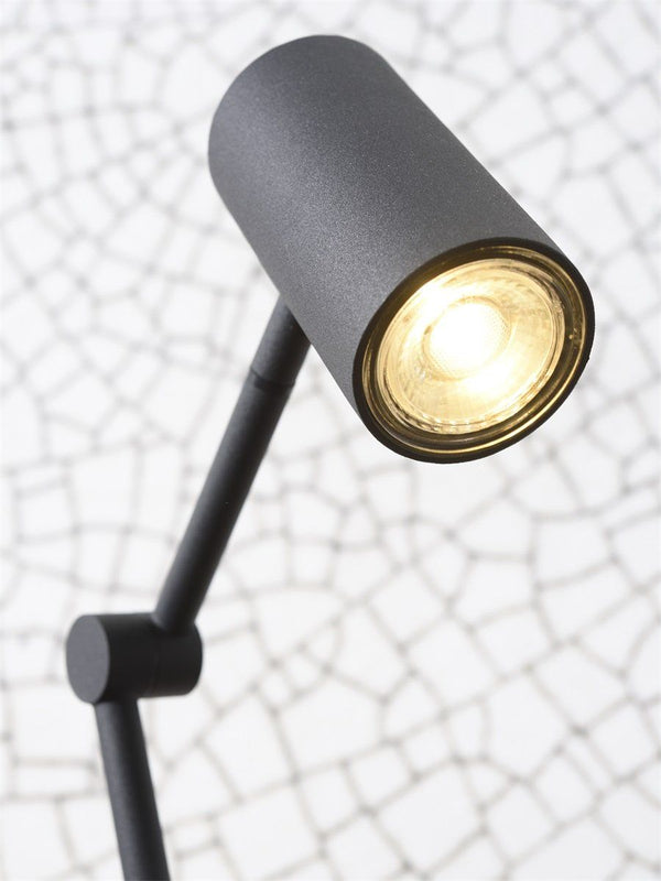 Tafellamp ijzer LED 5W/tube h.11x5,5cm,