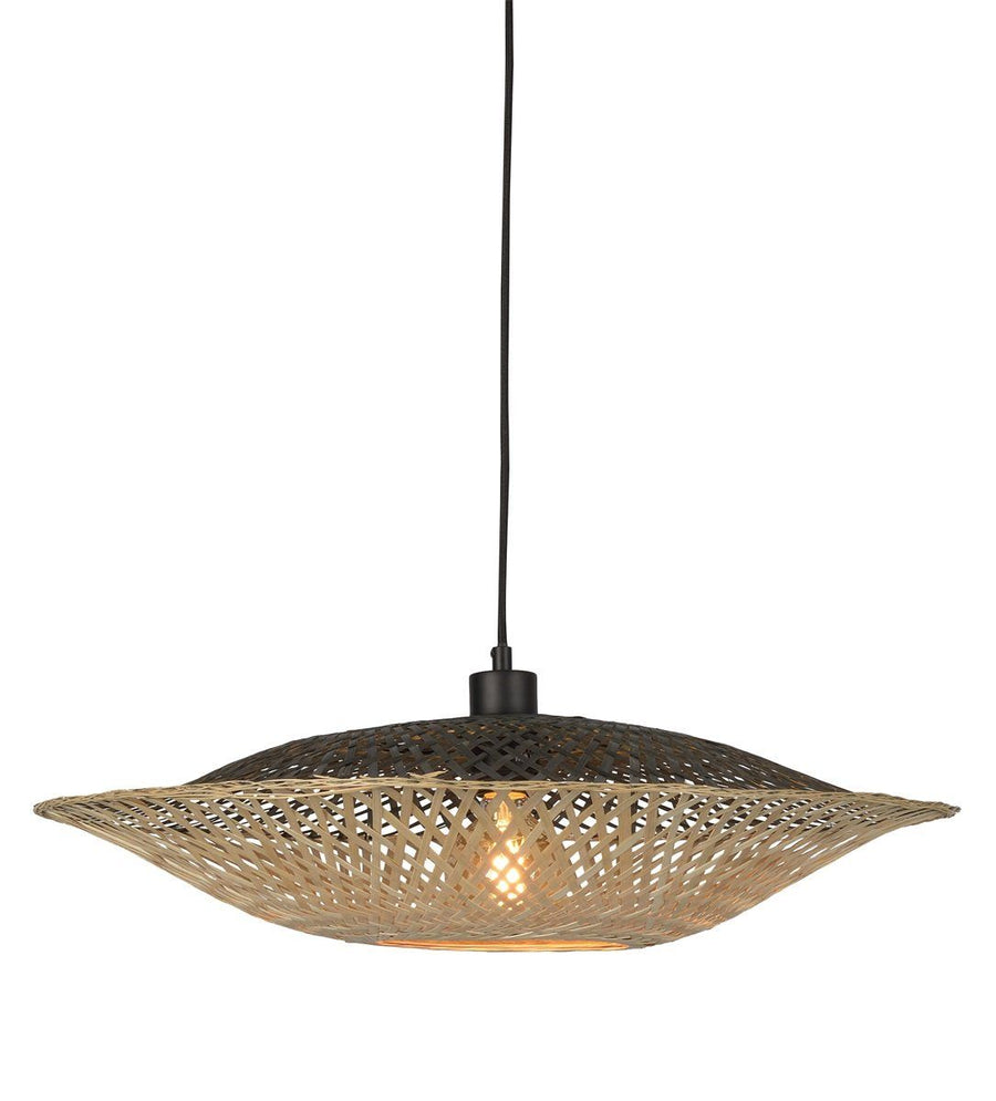 Hanglamp?Kalimantan?bamboe?plat?dia.44xh.12cm,?XS