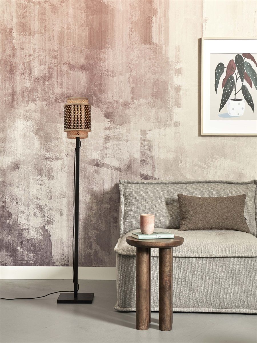 Vloerlamp bhutan s zw18x25 zwnat.