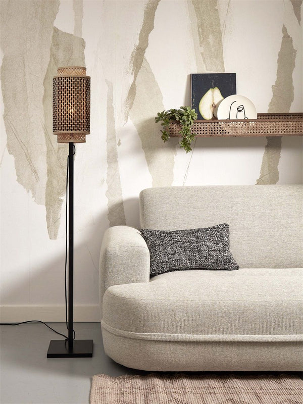 Vloerlamp bhutan s zw18x35 zwnat.