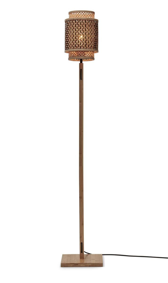 Vloerlamp bhutan s nat18x25 zwnat.