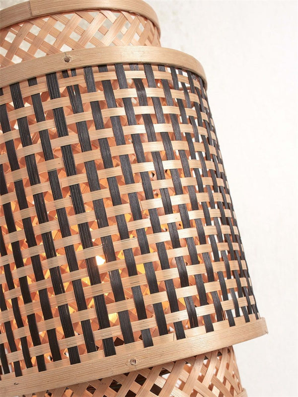 Vloerlamp bhutan s nat18x25 zwnat.