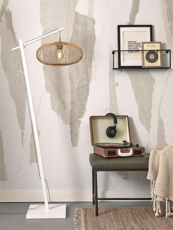 Vloerlamp cango s wit40x20 nat.
