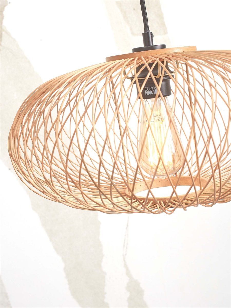 Vloerlamp cango s wit40x20 nat.