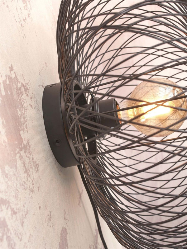 Wandlamp cango s 40x20, zw.