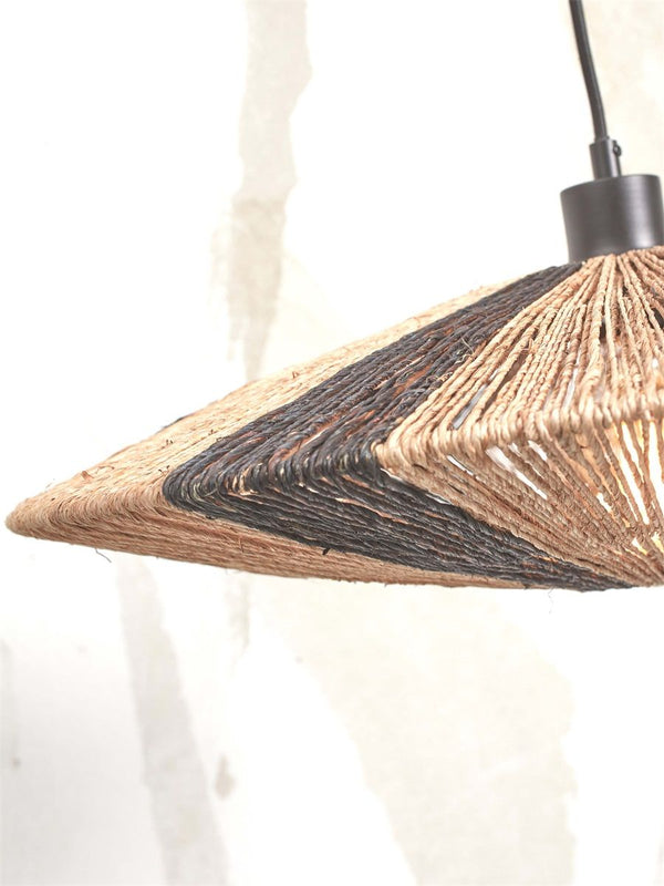 Vloerlamp iguazu l nat55x14, zwnat.
