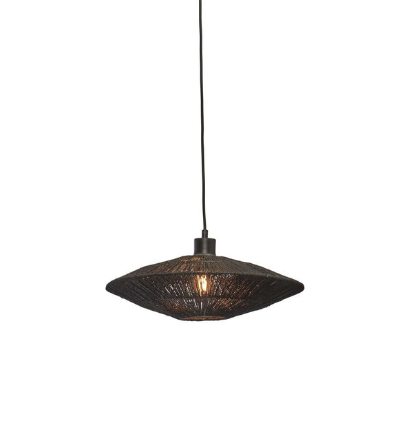 Hanglamp iguazu s schijf 40cm, zw.