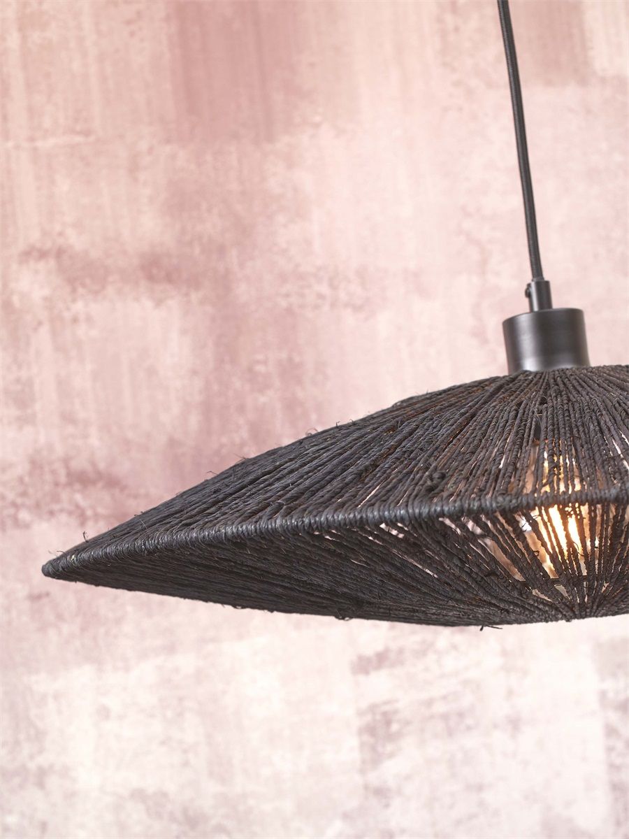 Hanglamp iguazu s schijf 40cm, zw.