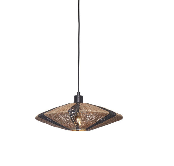 Hanglamp iguazu s schijf 40cm, zwnat.