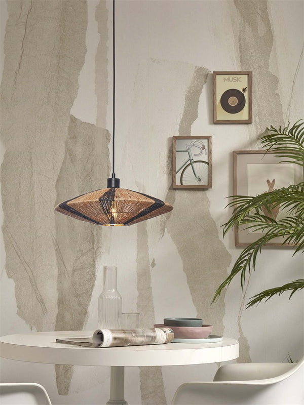Hanglamp iguazu s schijf 40cm, zwnat.