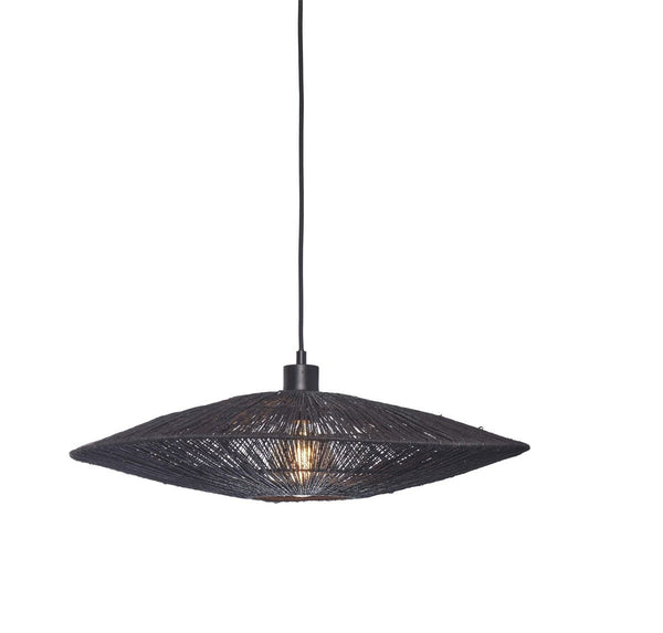 Hanglamp iguazu l schijf 55cm, zw.