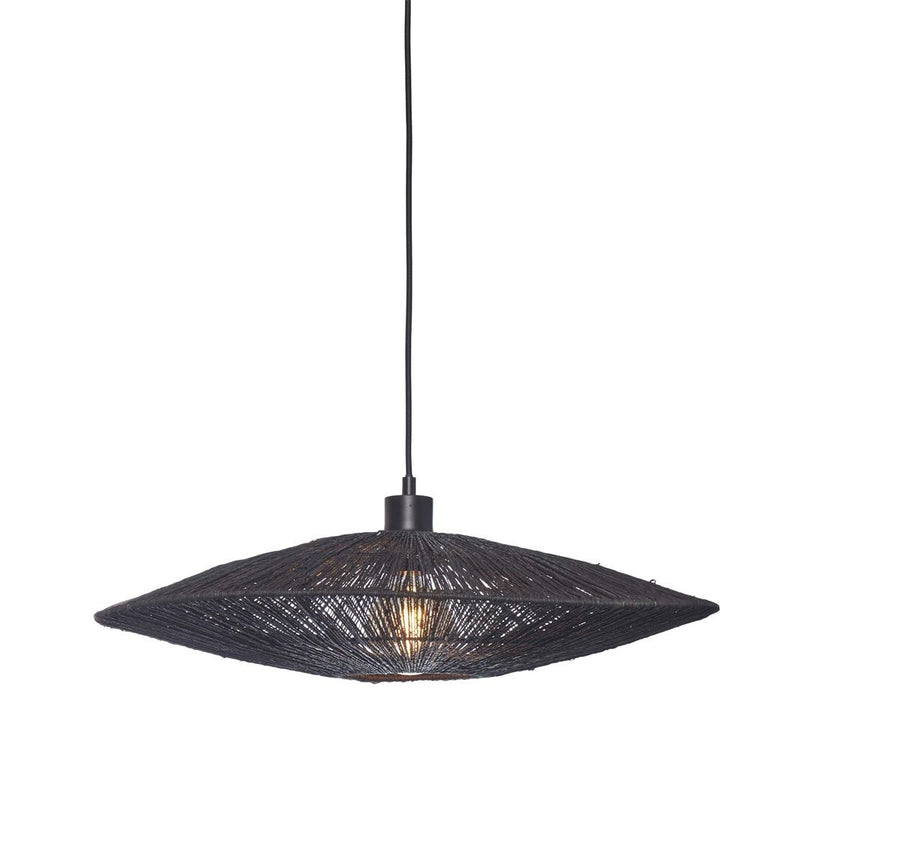 Hanglamp iguazu l schijf 55cm, zw.