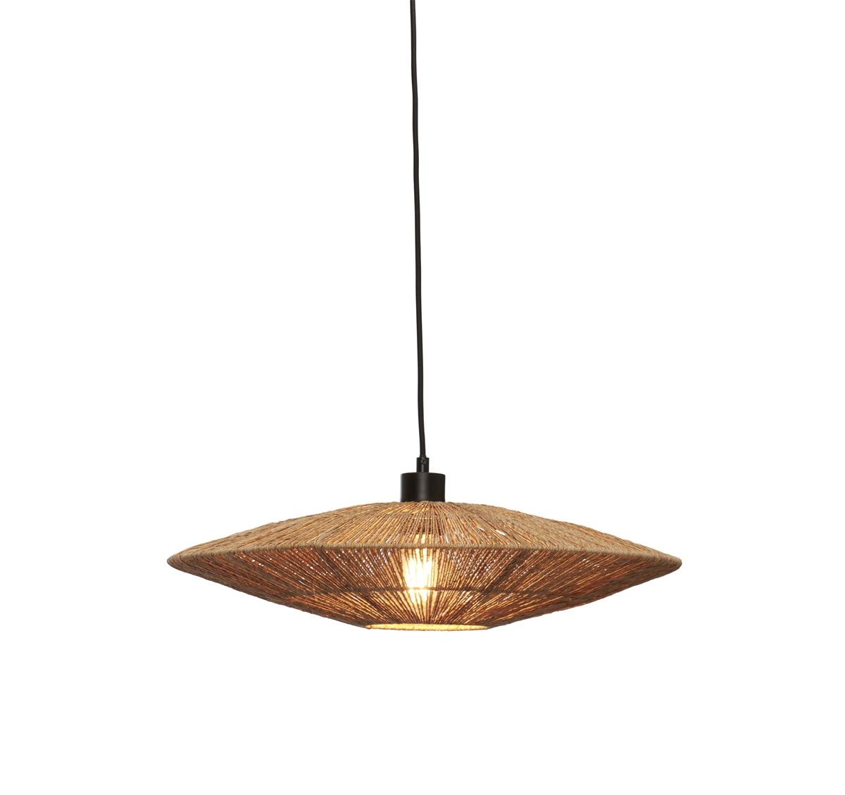 Hanglamp iguazu l schijf 55cm, nat.