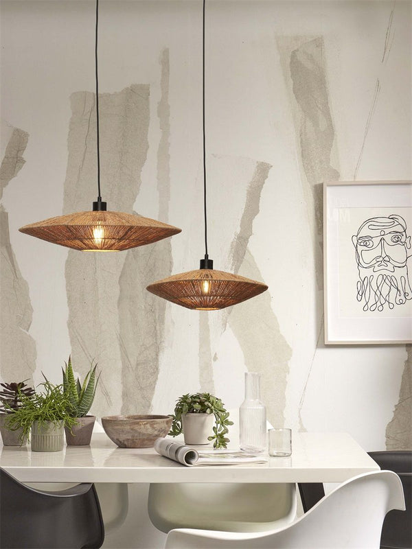 Hanglamp iguazu l schijf 55cm, nat.