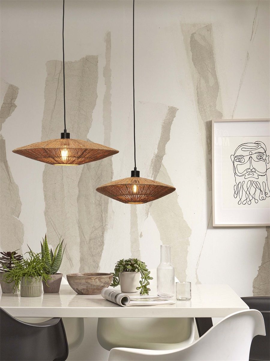Hanglamp iguazu l schijf 55cm, nat.