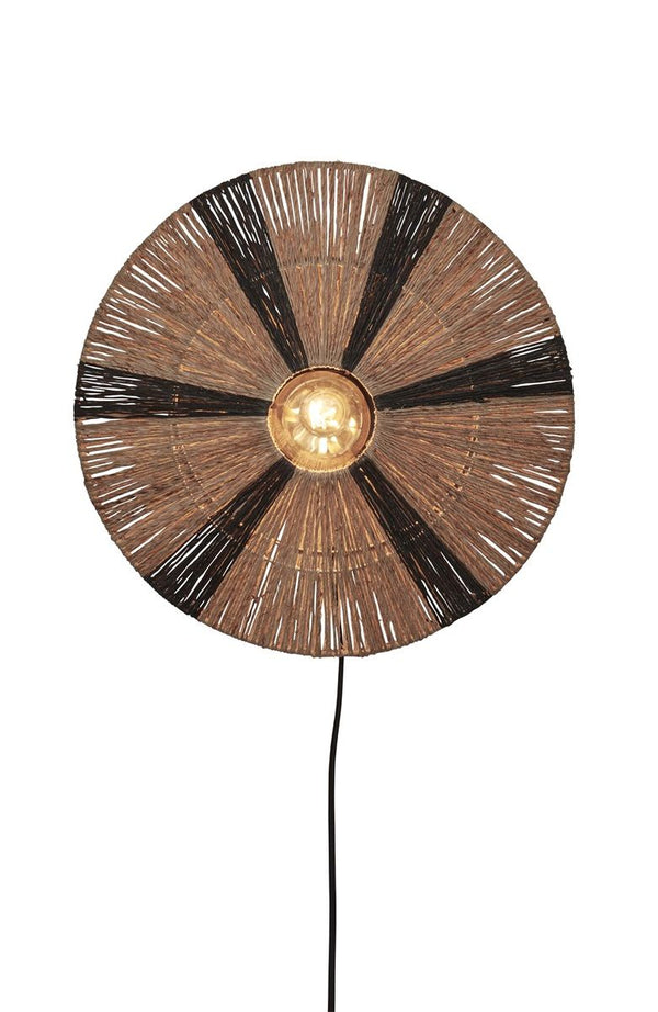 Wandlamp iguazu s schijf 40cm, zwnat.