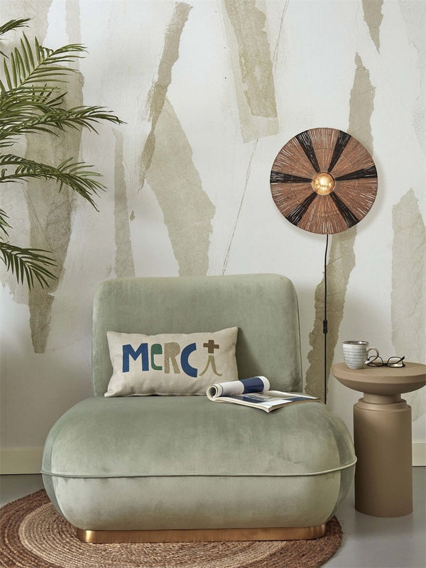 Wandlamp iguazu s schijf 40cm, zwnat.