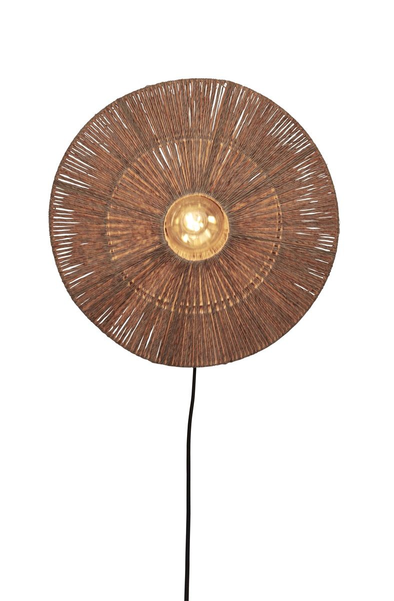 Wandlamp iguazu s schijf 40cm, nat.