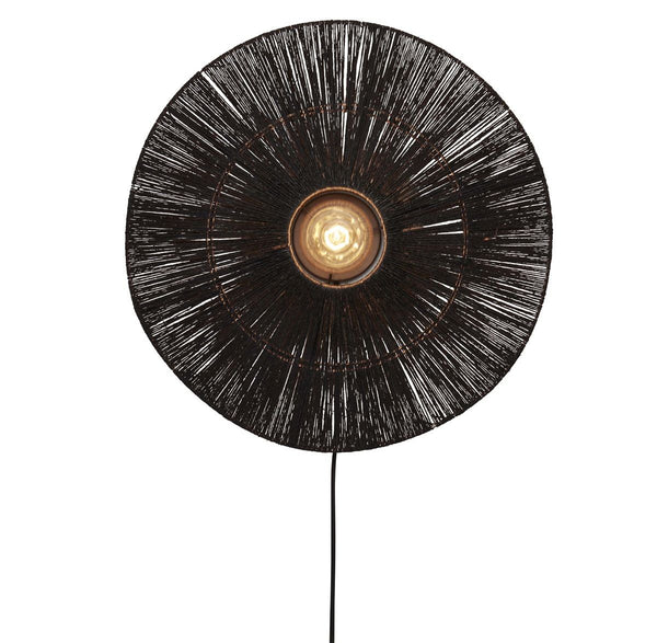 Wandlamp iguazu l schijf 55cm, zw.